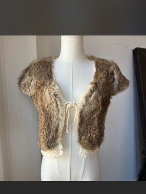 Real fur vest